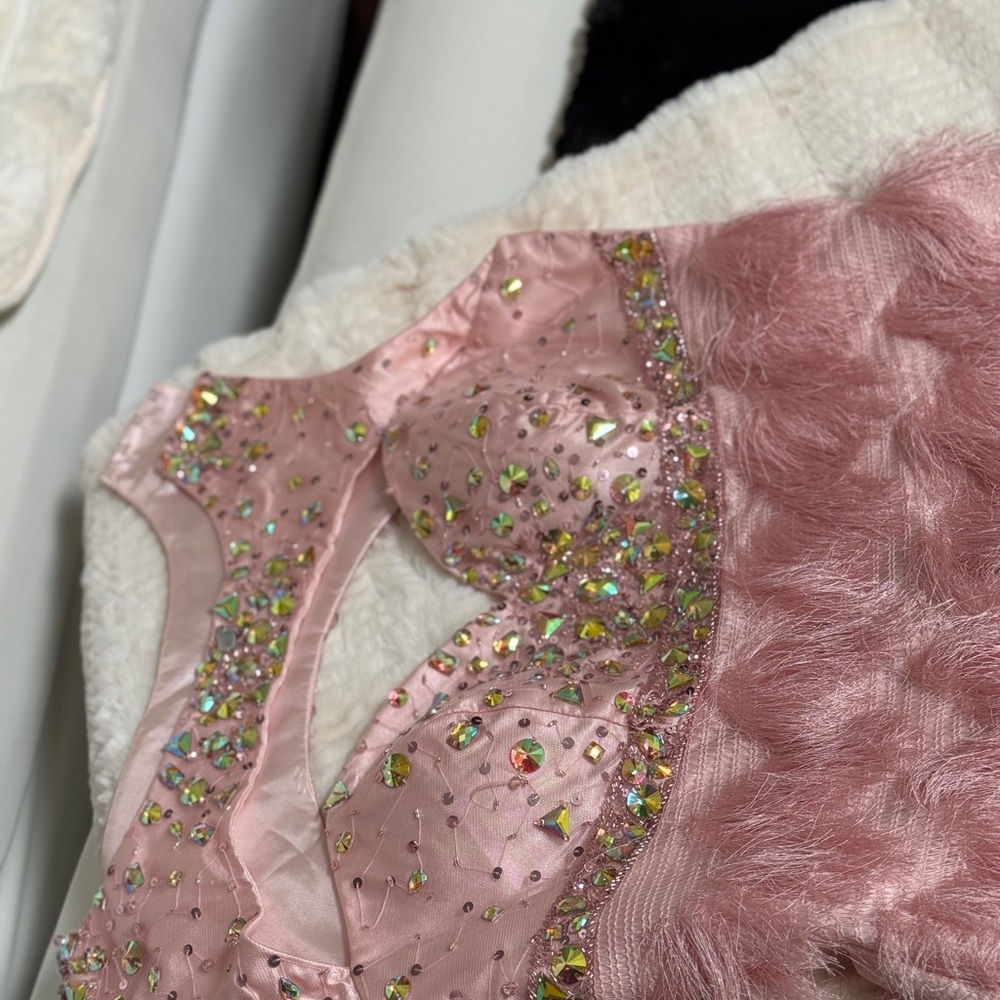 MNM Couture Formal Short Beaded Fringe Dress - Picture 11 of 16